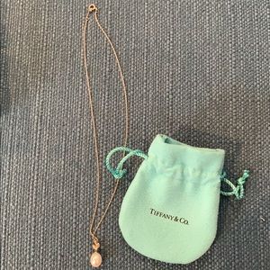 Tiffany Olive Leaf Pearl Pendant 